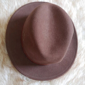 Country Gentleman ~ Lite Felt 100% Wool Safari Hat  Brown Men Size Large